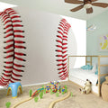 Baseball Stitching Print Wall Sticker
