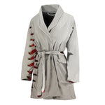 Baseball Stitching Print Women's Bathrobe
