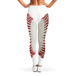 Baseball Stitching Print Women's Leggings