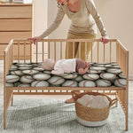 Baseballs 3D Print Baby Crib Sheet