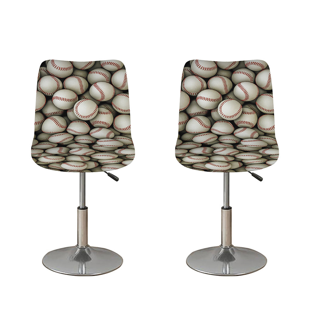 Baseballs 3D Print Bar Stool Covers