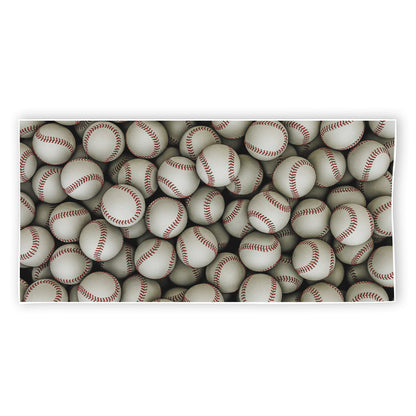 Baseballs 3D Print Beach Towel