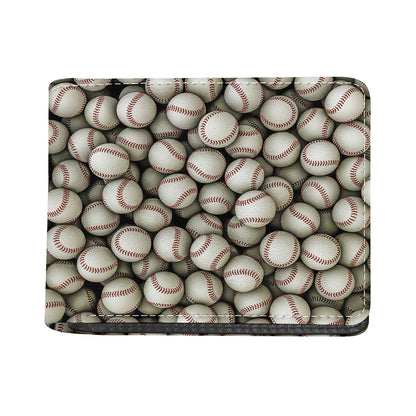 Baseballs 3D Print Bifold Wallet