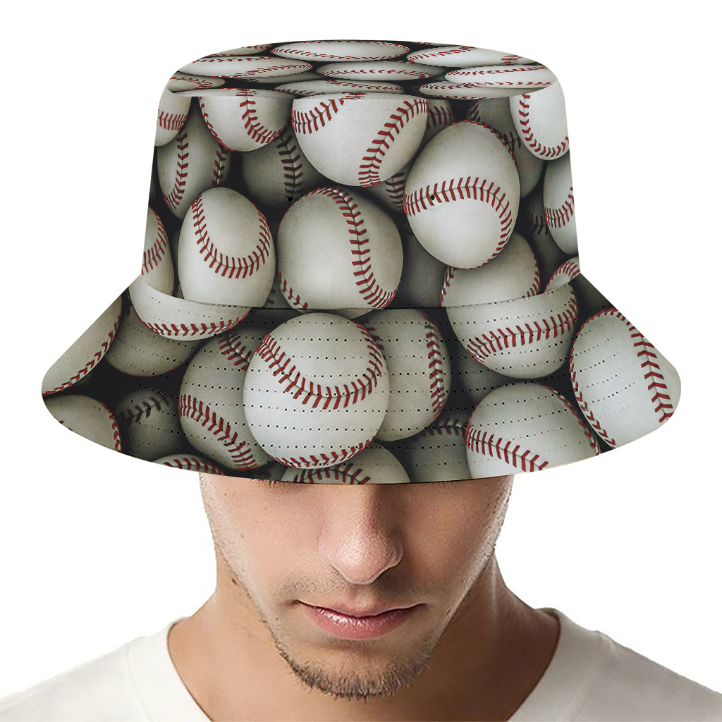 Baseballs 3D Print Bucket Hat