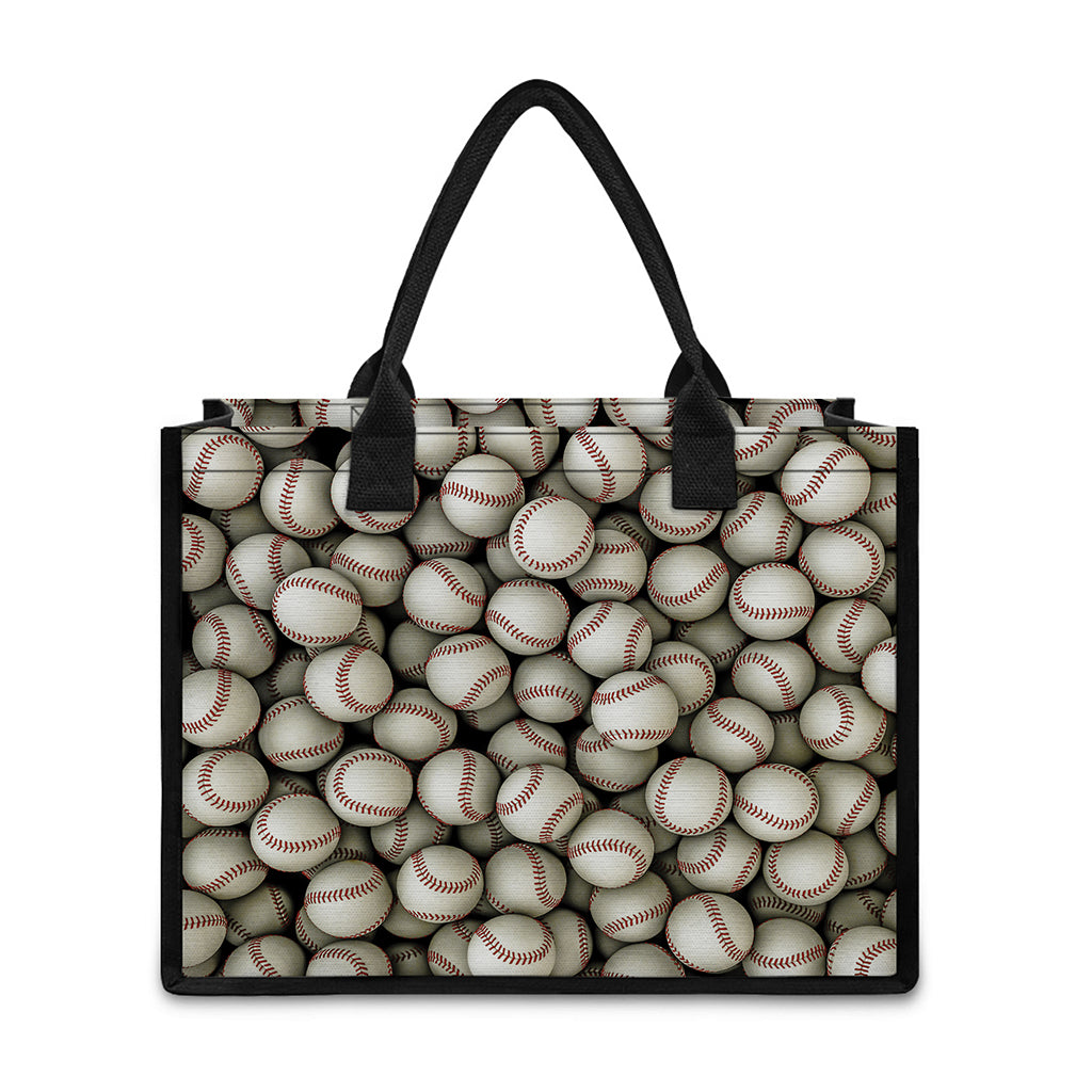 Baseballs 3D Print Canvas Tote Bag