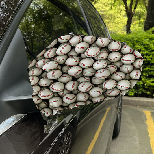 Baseballs 3D Print Car Side Mirror Covers