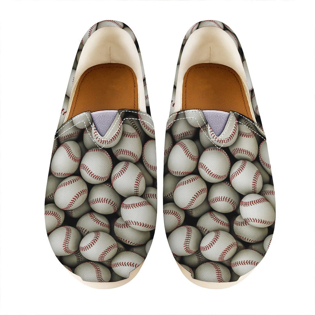 Baseballs 3D Print Casual Shoes