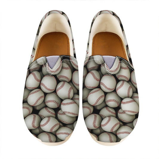 Baseballs 3D Print Casual Shoes