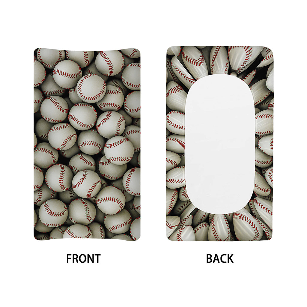 Baseballs 3D Print Changing Pad Cover