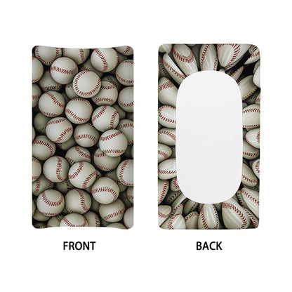 Baseballs 3D Print Changing Pad Cover