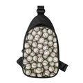 Baseballs 3D Print Sling Bag