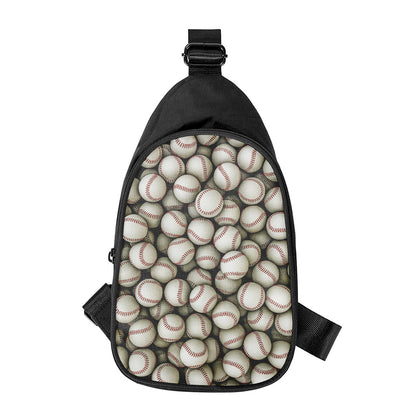 Baseballs 3D Print Chest Bag