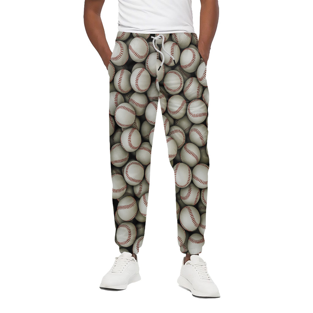Baseballs 3D Print Cotton Pants