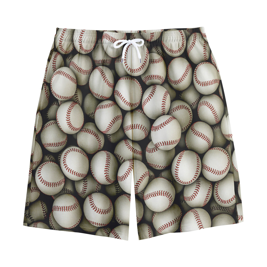 Baseballs 3D Print Cotton Shorts