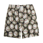 Baseballs 3D Print Cotton Shorts
