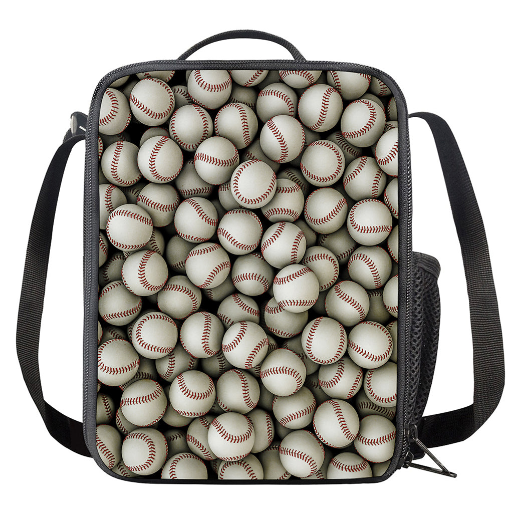 Baseballs 3D Print Crossbody Lunch Bag