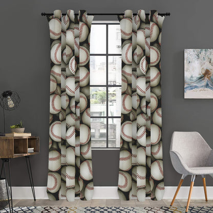 Baseballs 3D Print Curtain