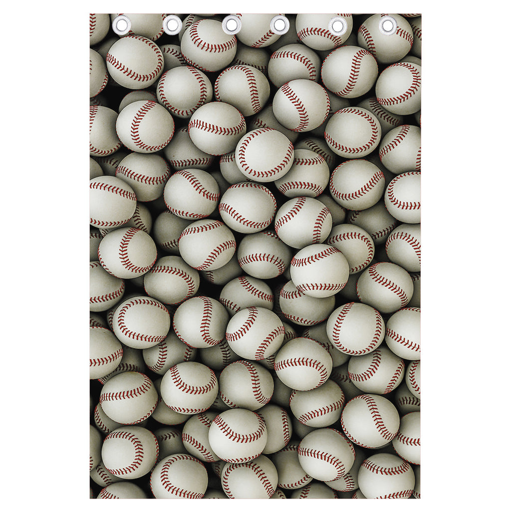 Baseballs 3D Print Curtain