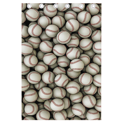 Baseballs 3D Print Curtain