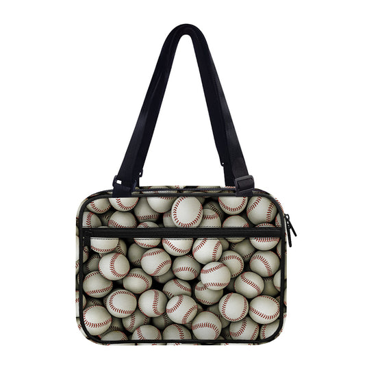 Baseballs 3D Print Double Strap Bible Bag