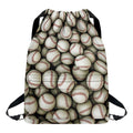 Baseballs 3D Print Drawstring Backpack