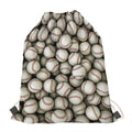 Baseballs 3D Print Drawstring Bag