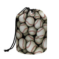 Baseballs 3D Print Drawstring Makeup Bag