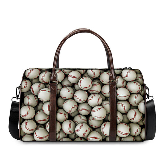 Baseballs 3D Print Duffle Bag