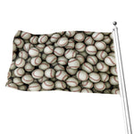 Baseballs 3D Print Flag