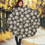 Baseballs 3D Print Foldable Umbrella