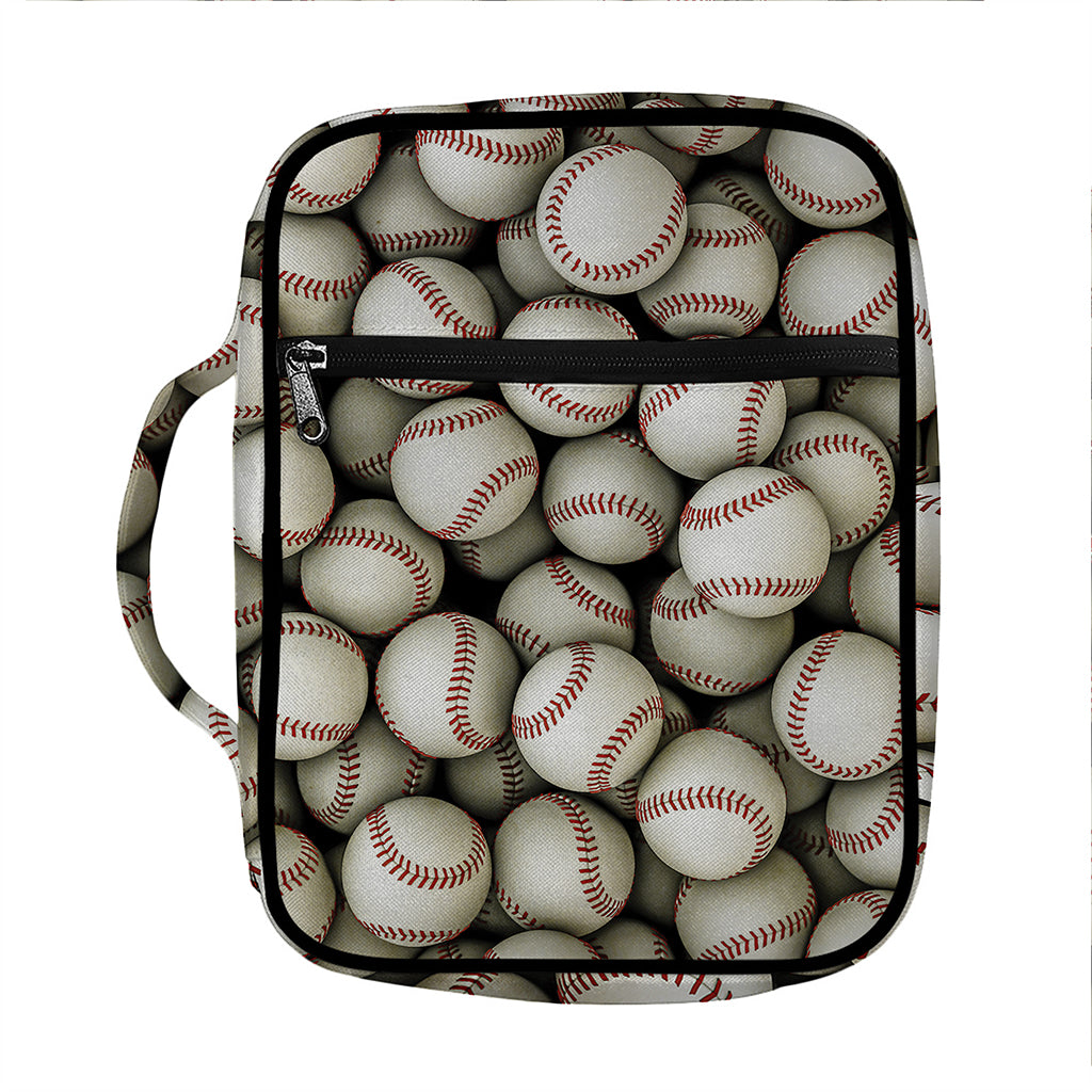 Baseballs 3D Print Front Pocket Bible Bag