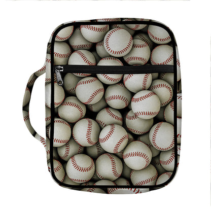 Baseballs 3D Print Front Pocket Bible Bag