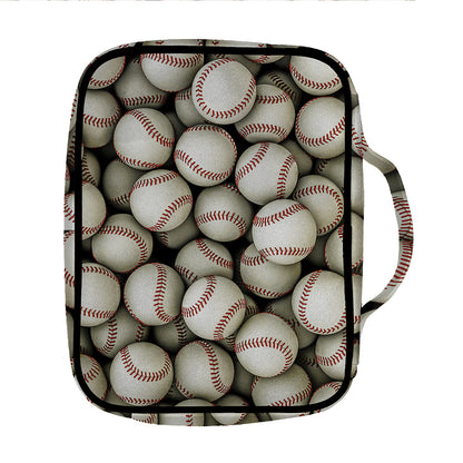 Baseballs 3D Print Front Pocket Bible Bag