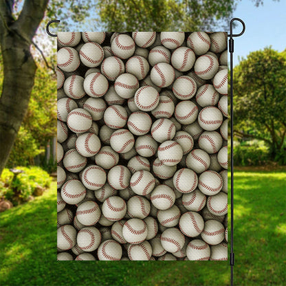 Baseballs 3D Print Garden Flag