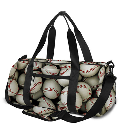 Baseballs 3D Print Gym Bag