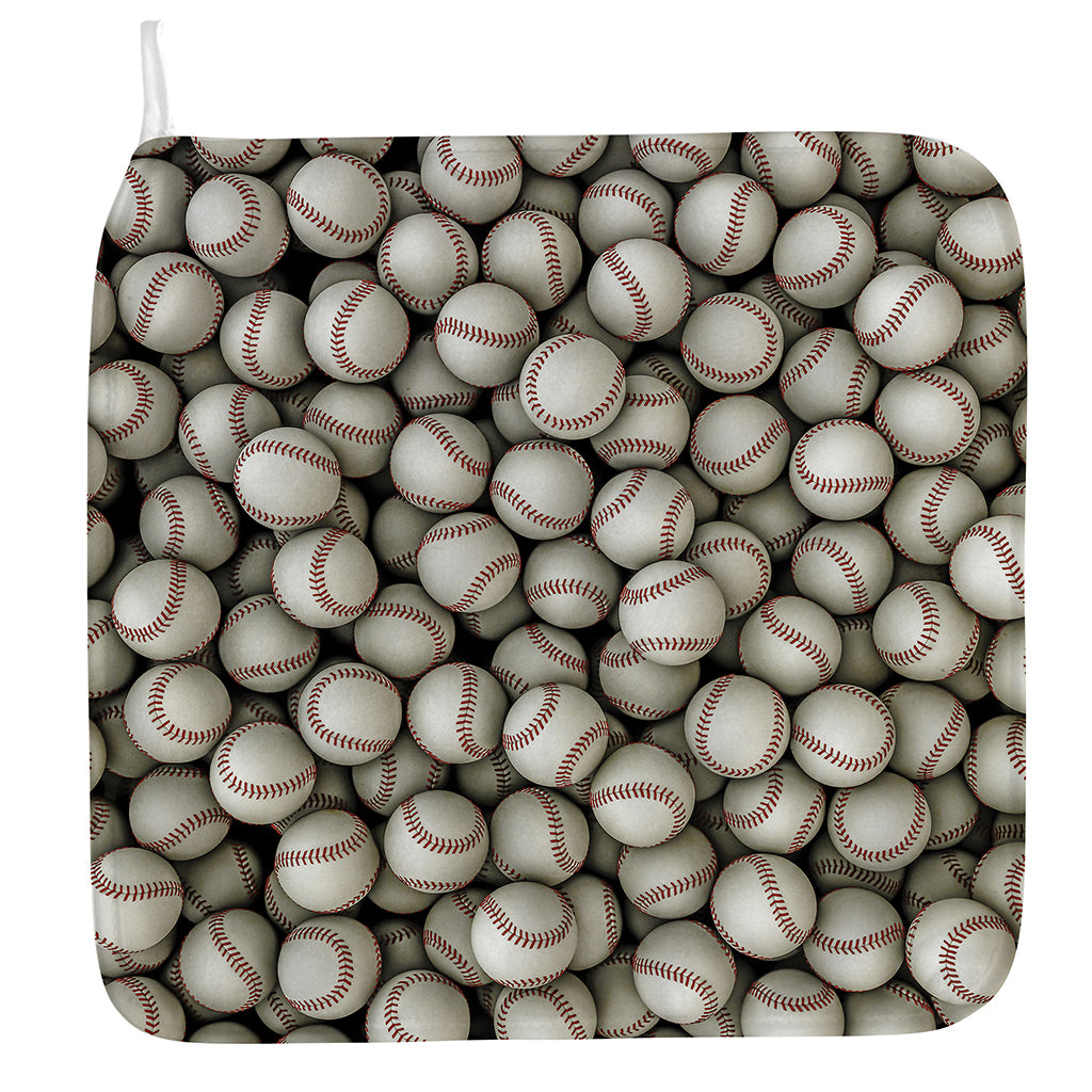 Baseballs 3D Print Hand Towel