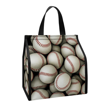 Baseballs 3D Print Insulated Lunch Tote