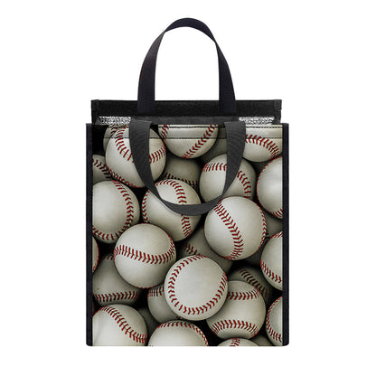 Baseballs 3D Print Insulated Lunch Tote