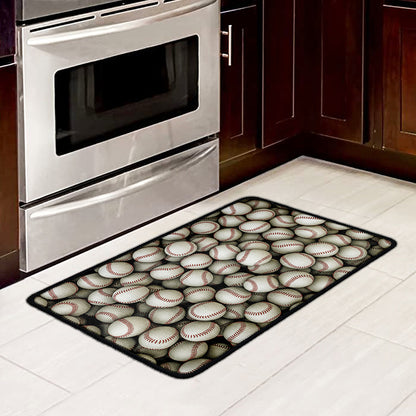 Baseballs 3D Print Kitchen Mat