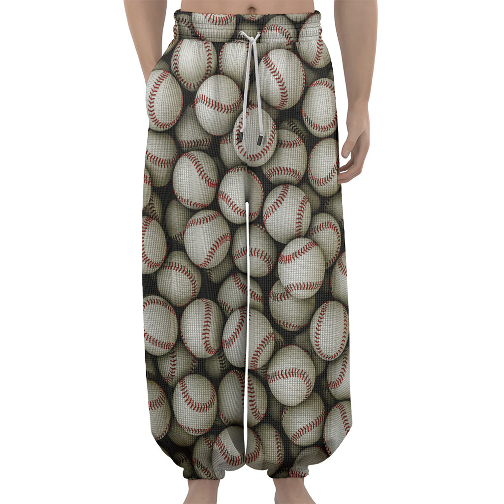 Baseballs 3D Print Lantern Pants
