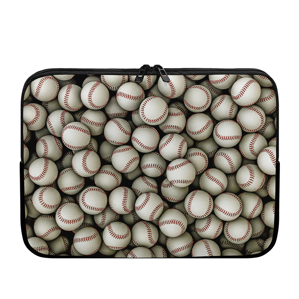 Baseballs 3D Print Laptop Sleeve