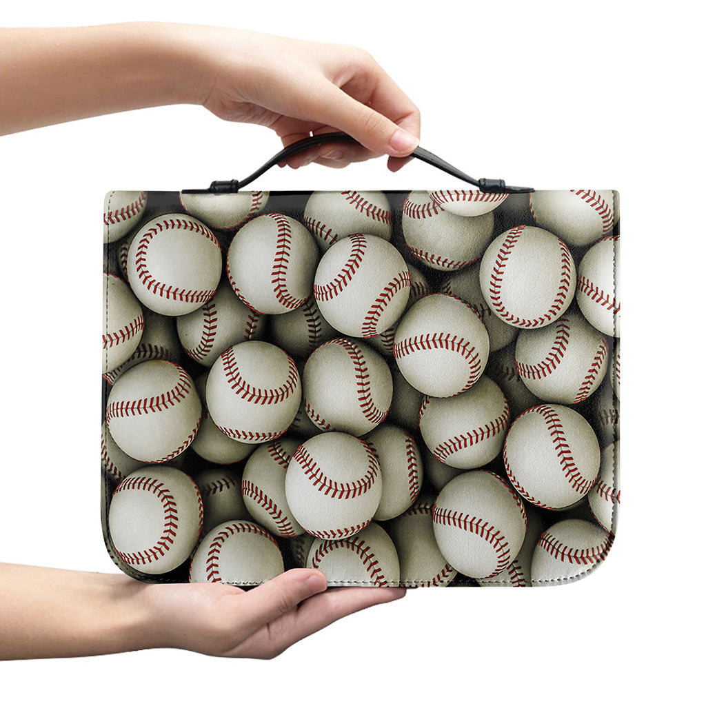 Baseballs 3D Print Leather Bible Cover