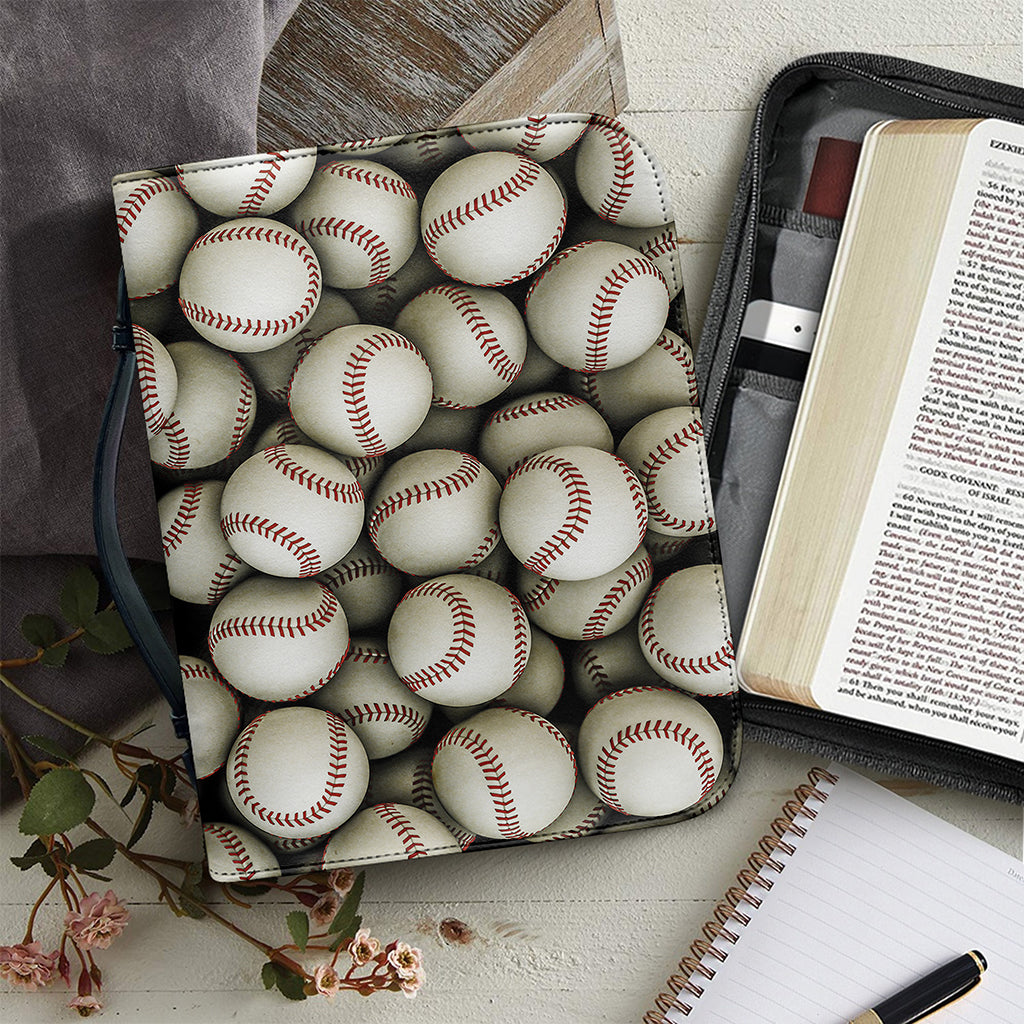 Baseballs 3D Print Leather Bible Cover