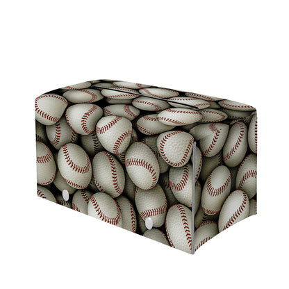 Baseballs 3D Print Leather Tissue Box Cover