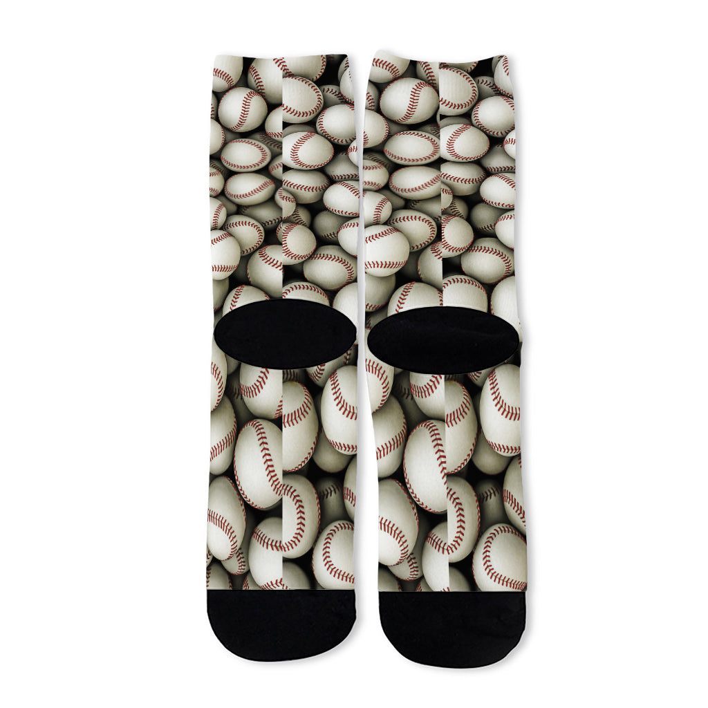 Baseballs 3D Print Long Socks