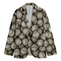 Baseballs 3D Print Men's Blazer