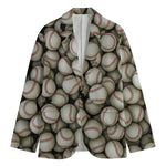 Baseballs 3D Print Men's Blazer