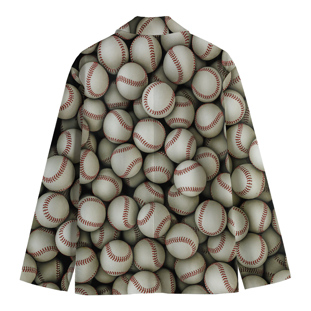 Baseballs 3D Print Men's Blazer