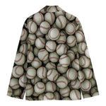 Baseballs 3D Print Men's Blazer