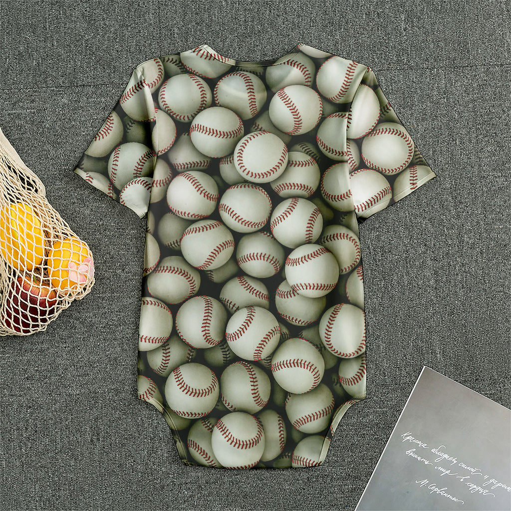 Baseballs 3D Print Men's Bodysuit